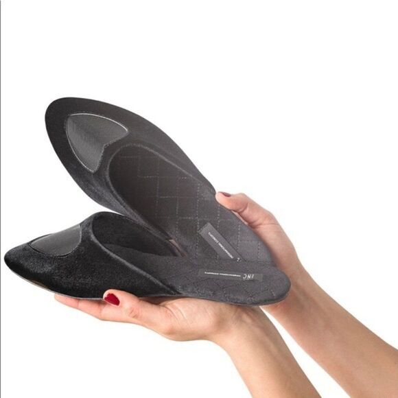 INC International Concepts Mesh-Heart Slippers - Picture 1 of 3